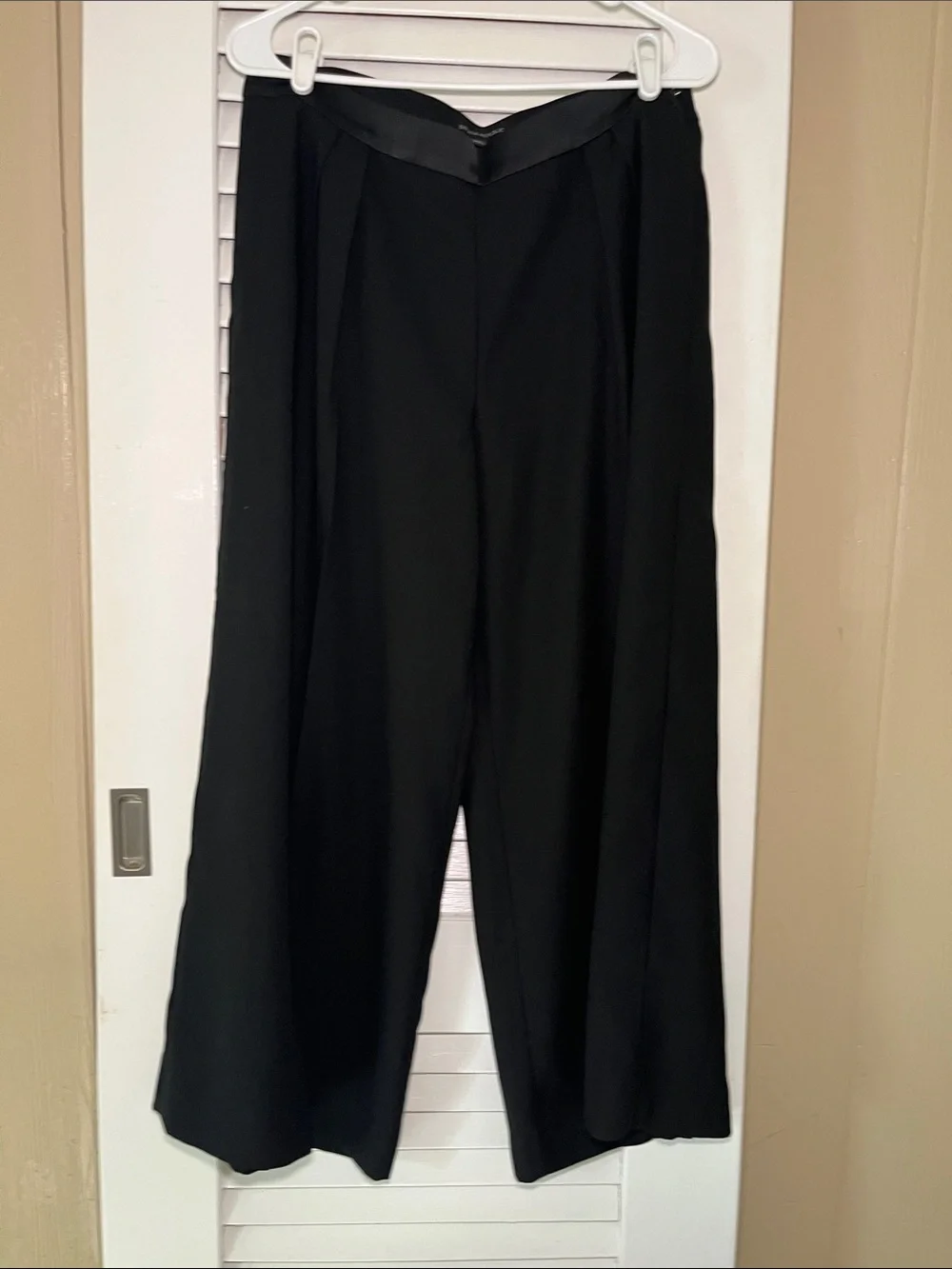 Banana Republic Black Wide Leg Dress Slacks